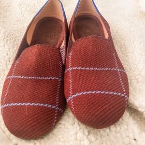 Burgundy Plaid Rothy’s Loafers